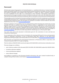 ISO/CIE 23603:2024 ISO/CIE 23603:2024 - Standard method of assessing the spectral quality of daylight simulators for visual appraisal and measurement of colour
Released:8. 10. 2024 - Page 4 preview