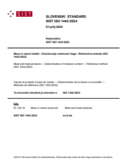 SIST ISO 1442:2024 SIST ISO 1442:2024 - Page 1 preview