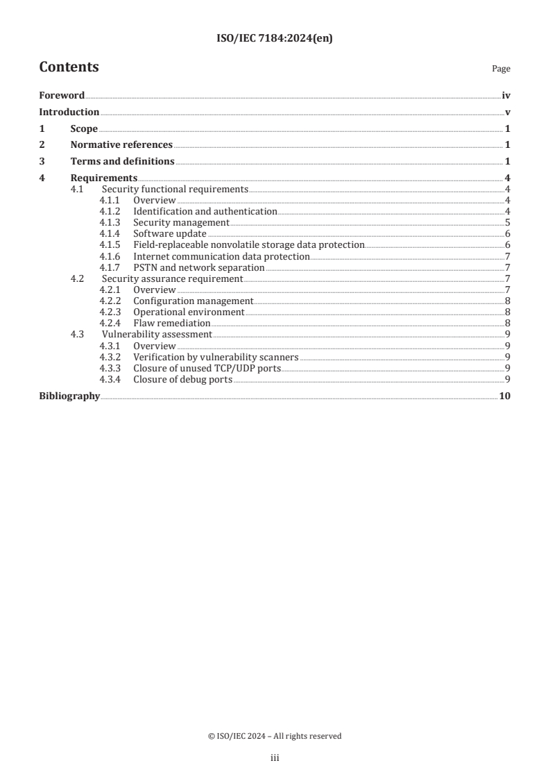 ISO/IEC 7184:2024 - Office equipment — Security requirements for hard copy devices (HCDs) — Part 1: Definition of the basic requirements
Released:2. 02. 2024