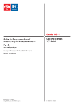 ISO/IEC Guide 98-1:2024 ISO/IEC Guide 98-1:2024 - Guide to the expression of uncertainty in measurement — Part 1: Introduction
Released:12. 02. 2024 - Page 1 preview