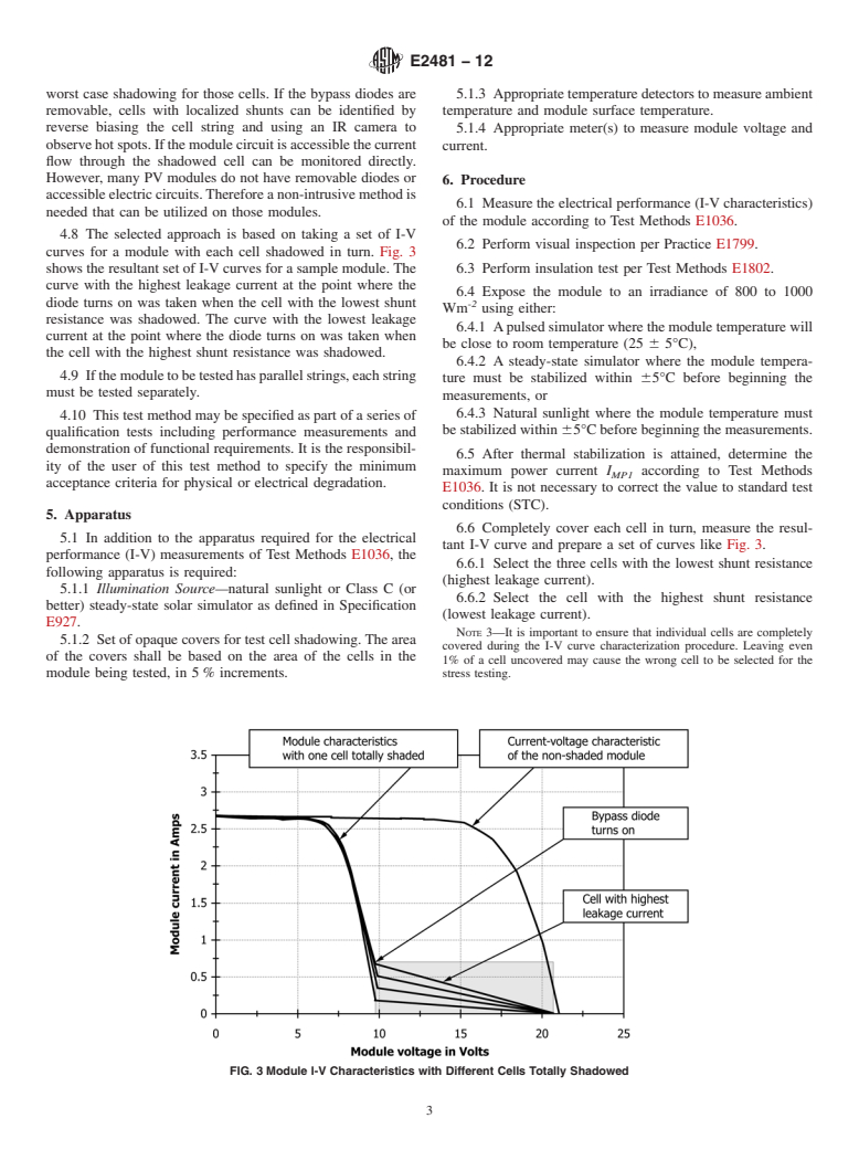 ASTM E2481-12 - Standard Test Method for  Hot Spot Protection Testing of Photovoltaic Modules