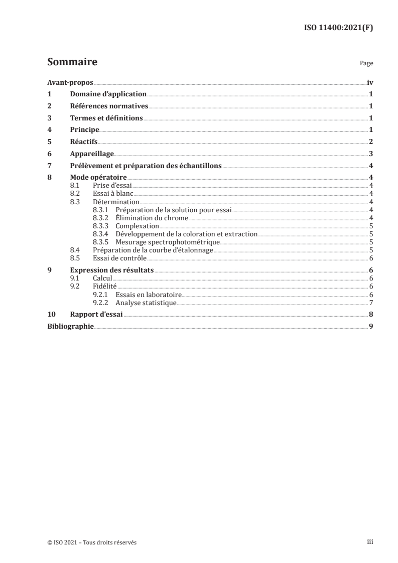 ISO 11400:2021 ISO 11400:2021 - Nickel, ferronickels et alliages de nickel — Détermination de la teneur en phosphore — Méthode spectrophotométrique au phosphovanadomolybdate
Released:12/15/2021