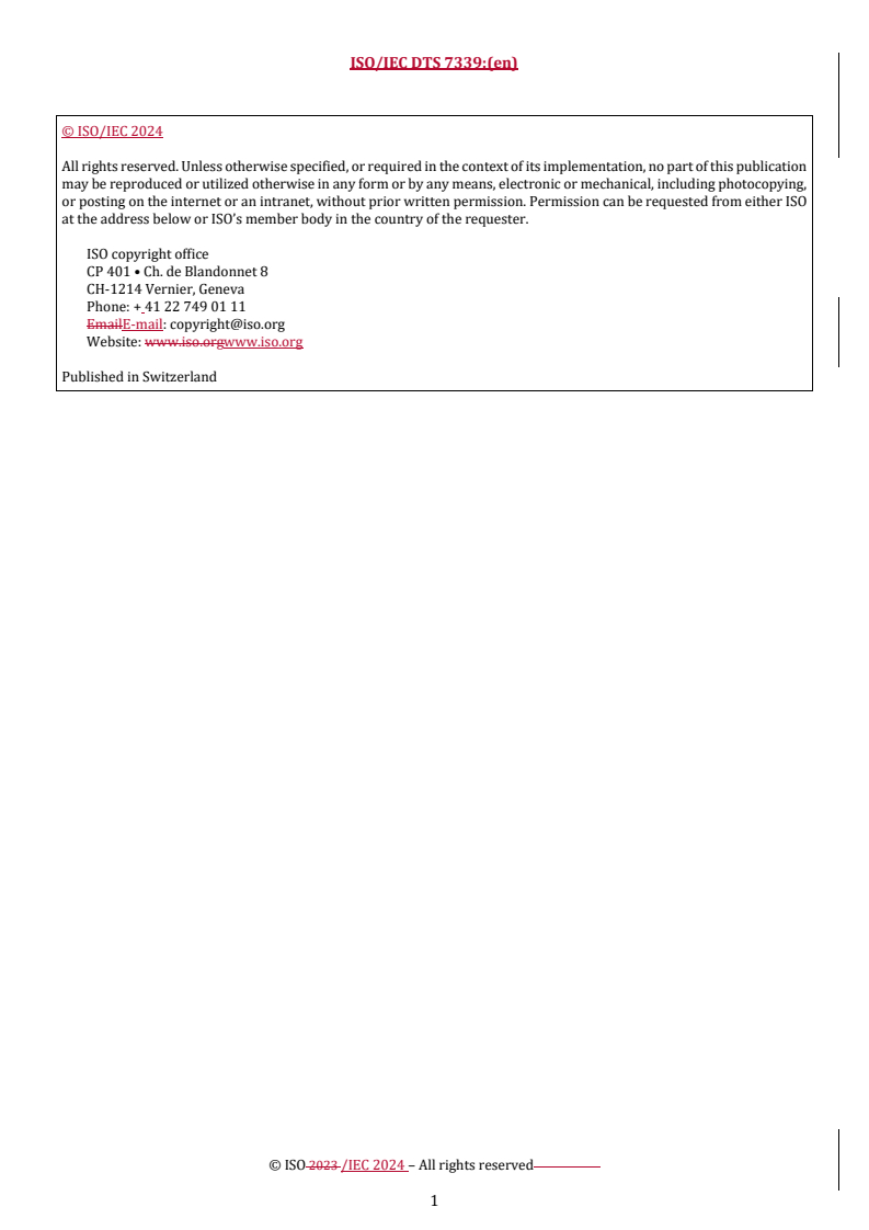 REDLINE ISO/IEC DTS 7339 - Information technology — Cloud computing — Overview of platform capabilities type and platform as a service
Released:26. 02. 2024