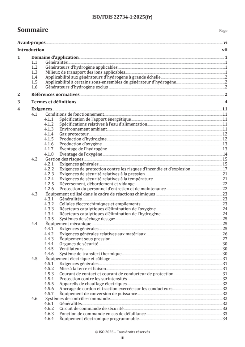 ISO/FDIS 22734-1 - Générateurs d'hydrogène utilisant le procédé d'électrolyse de l'eau — Partie 1: Sécurité
Released:1. 05. 2025