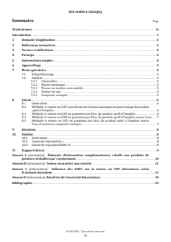 ISO 11890-1:2024 - Peintures et vernis — Détermination de la teneur en composés organiques volatils (COV) et/ou composés organiques semi-volatils (COSV) — Partie 1: Méthode gravimétrique pour la détermination des COV
Released:8. 05. 2024 - Page 3 preview
