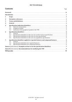 ISO 7533:2024 ISO 7533:2024 - Technical product documentation (TPD) — Identification of specifications in the technical product documentation (TPD)
Released:11/19/2024 - Page 3 preview