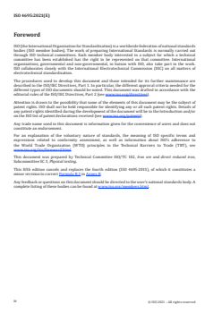 ISO 4695:2021 - Iron ores for blast furnace feedstocks — Determination of the reducibility by the rate of reduction index
Released:10/11/2021 - Page 4 preview