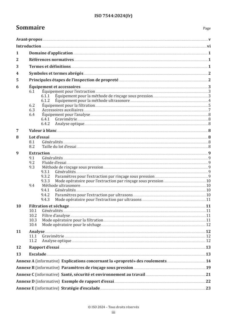 ISO 7544:2024 - Roulements — Méthodes d'essai et d'évaluation de la propreté
Released:26. 09. 2024