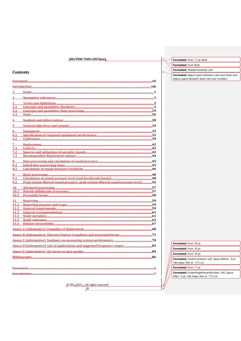 REDLINE ISO/FDIS 7605 - Underwater acoustics — Measurement of underwater ambient sound
Released:15. 04. 2025