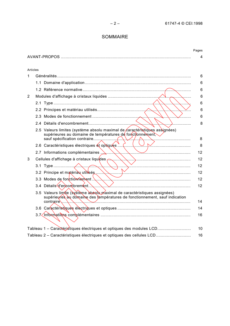 IEC 61747-4:1998 IEC 61747-4:1998 - Liquid crystal and solid-state display devices - Part 4: Liquid crystal display modules and cells - Essential ratings and characteristics
Released:9/17/1998
Isbn:2831845130 - Page 4 preview