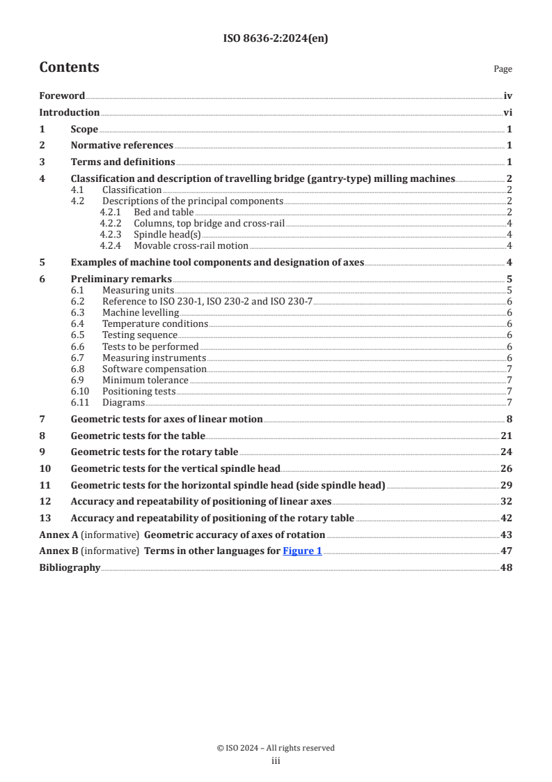 ISO 8636-2:2024 - Machine tools — Test conditions for bridge-type milling machines — Part 2: Testing of the accuracy of travelling bridge (gantry-type) machines
Released:4. 09. 2024