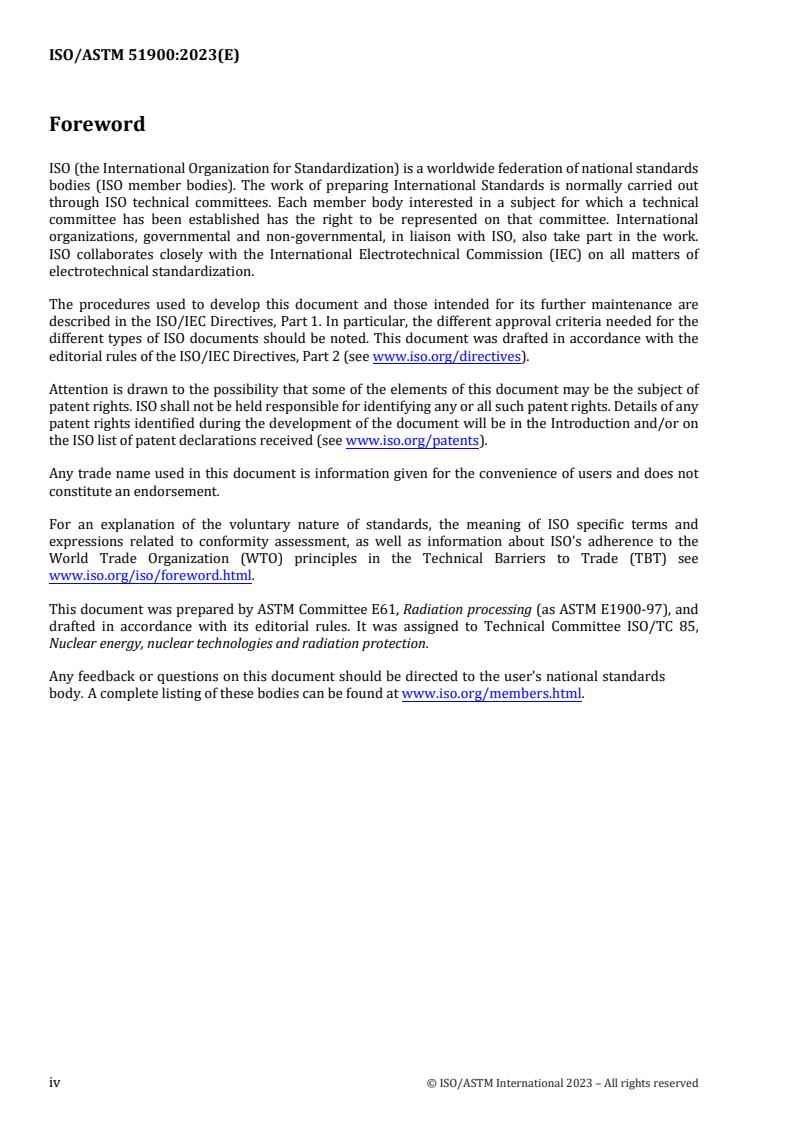 ISO/ASTM 51900:2023 ISO/ASTM 51900:2023 - Guidance for dosimetry for radiation research
Released:4. 04. 2023 - Page 4 preview