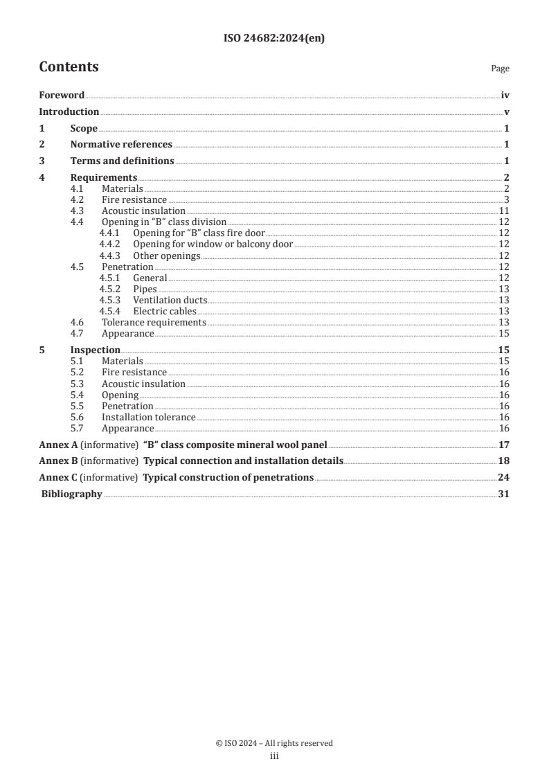 ISO 24682:2024 - Ships and marine technology — Technical requirements for "B" class fire-resistant compartment systems of composite mineral wool panel
Released:16. 09. 2024