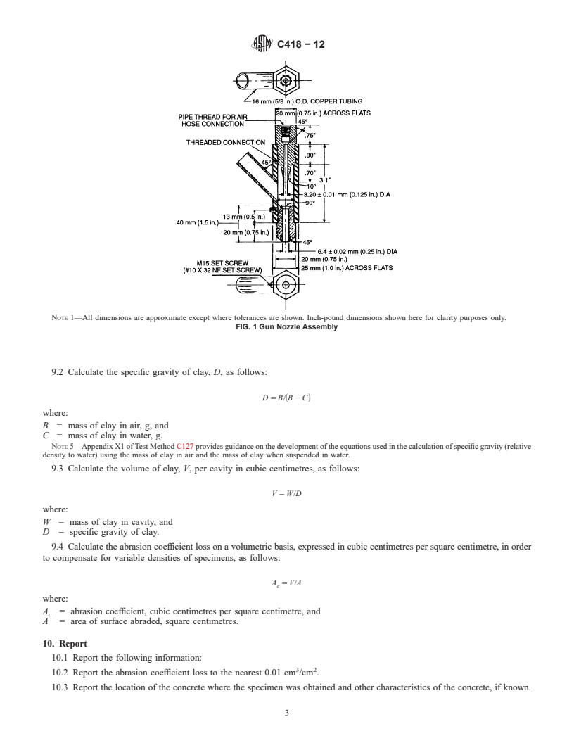 REDLINE ASTM C418-12 - Standard Test Method for  Abrasion Resistance of Concrete by Sandblasting