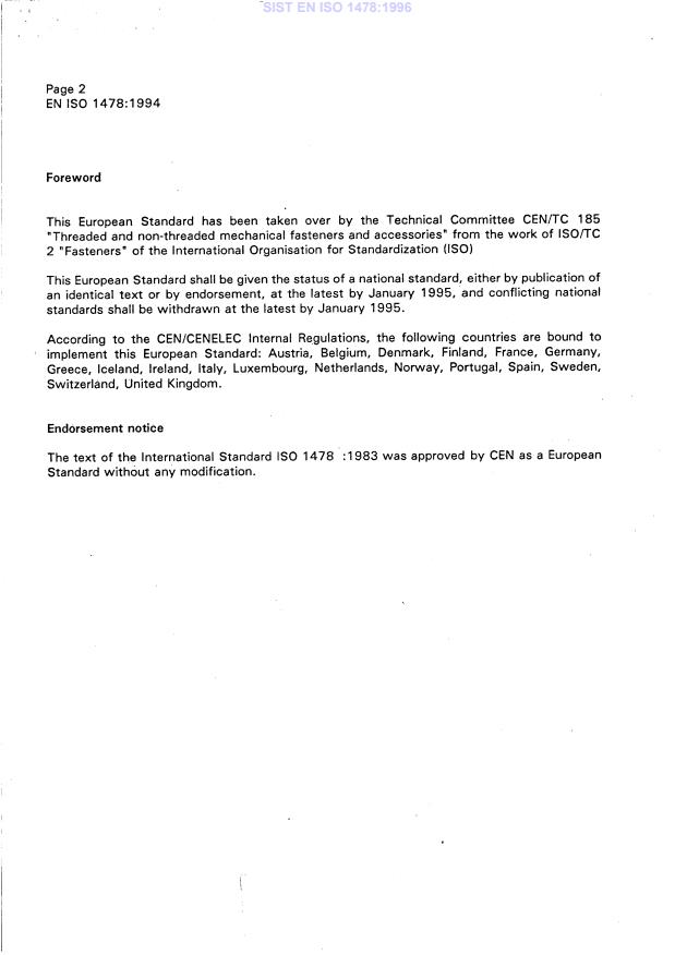 EN ISO 1478:1994 EN ISO 1478:1996 - Page 4 preview
