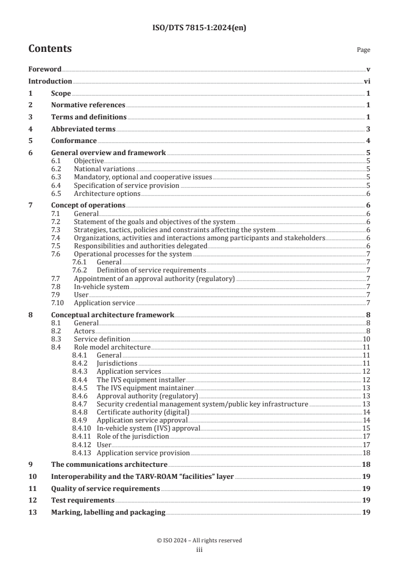 ISO/DTS 7815-1 - Intelligent transport systems — Telematics applications for regulated commercial freight vehicles (TARV) using ITS stations — Part 1: Secure vehicle interface framework and architecture
Released:2. 10. 2024
