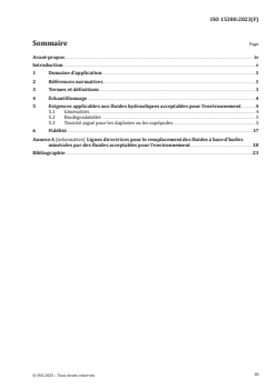 SIST ISO 15380:2024 ISO 15380:2023 - Lubrifiants, huiles industrielles et produits connexes (classe L) — Famille H (Systèmes hydrauliques) — Spécifications applicables aux fluides hydrauliques des catégories HETG, HEPG, HEES et HEPR
Released:26. 10. 2023 - Page 3 preview