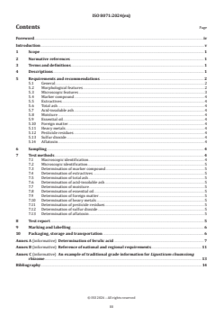 ISO 8071:2024 ISO 8071:2024 - Traditional Chinese medicine — Ligusticum chuanxiong rhizome
Released:15. 03. 2024 - Page 3 preview