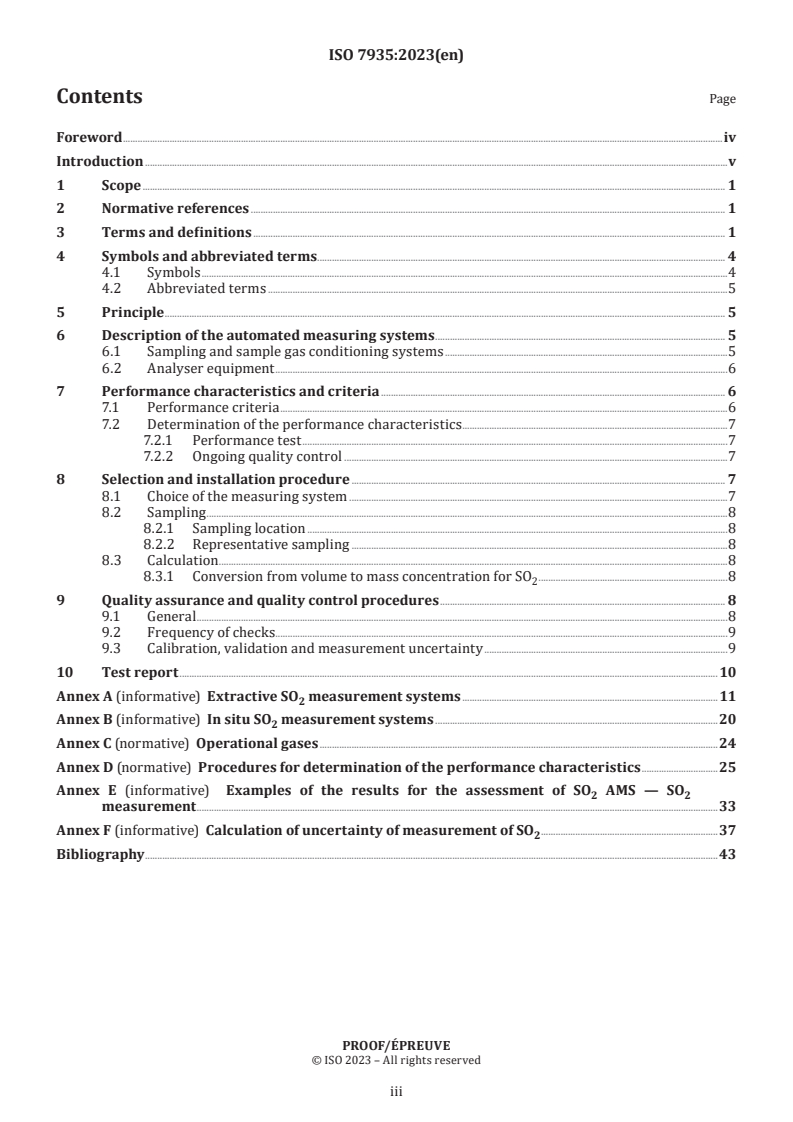 ISO/PRF 7935 - Stationary source emissions - Determination of the mass concentration of sulfur dioxide in flue gases - Performance characteristics of automated measuring systems
Released:3. 01. 2024