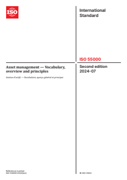 SIST ISO 55000:2024 ISO 55000:2024 - Asset management — Vocabulary, overview and principles
Released:3. 07. 2024 - Page 1 preview