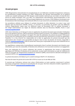 ISO 12759-6:2024 - Ventilateurs — Classification du rendement des ventilateurs — Partie 6: Calcul de l'indice énergétique des ventilateurs
Released:22. 05. 2024 - Page 4 preview