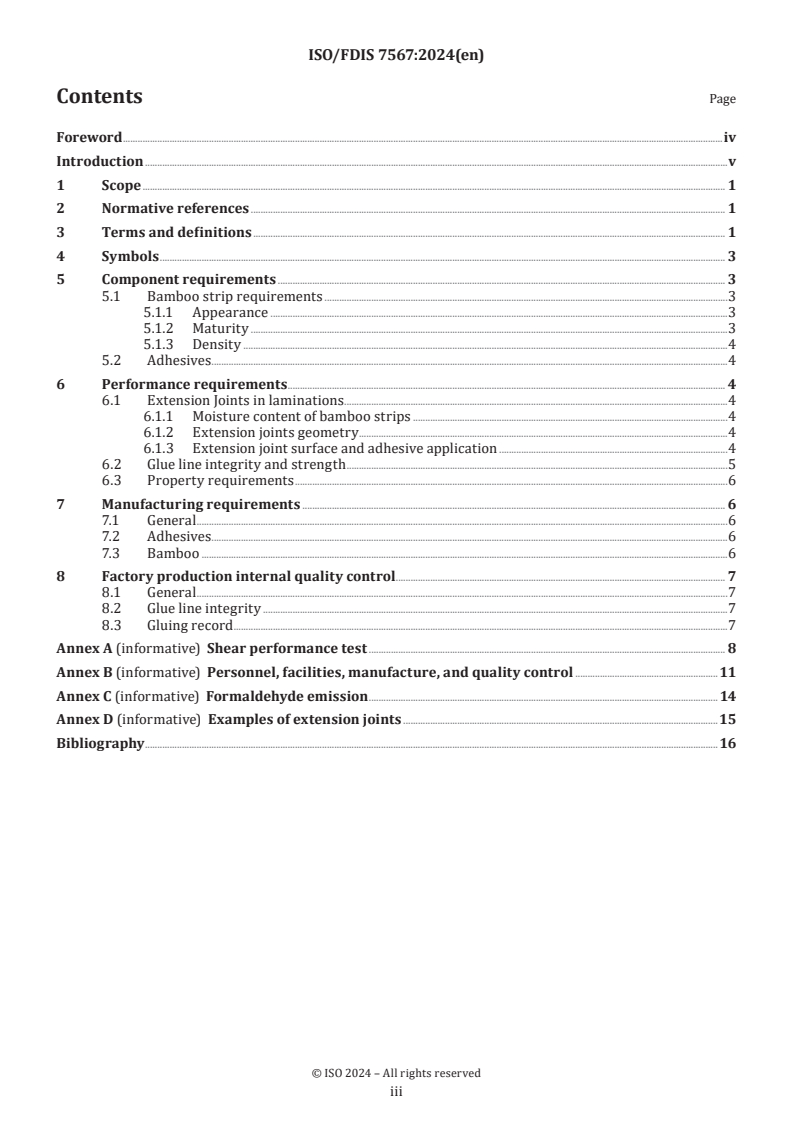 ISO/FDIS 7567 - Bamboo structures — Glued laminated bamboo — Product specifications
Released:29. 07. 2024