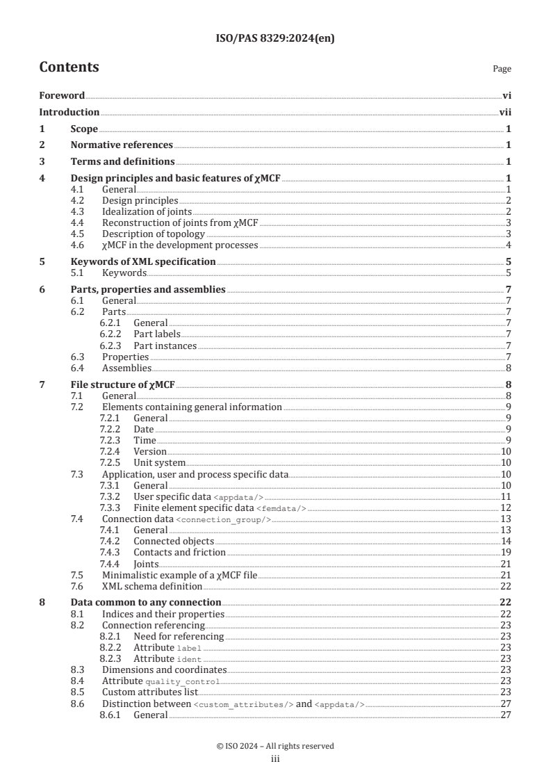 ISO/PAS 8329:2024 - Extended master connection file (χMCF) — Description of mechanical connections and joints in structural systems
Released:30. 08. 2024