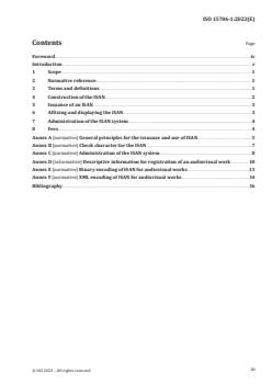 ISO 15706-1:2023 ISO 15706-1:2023 - Information and documentation — International Standard Audiovisual Number (ISAN) — Part 1: Audiovisual work identifier
Released:25. 01. 2023 - Page 3 preview