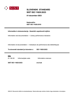 SIST ISO 11620:2023 SIST ISO 11620:2023 - Page 1 preview