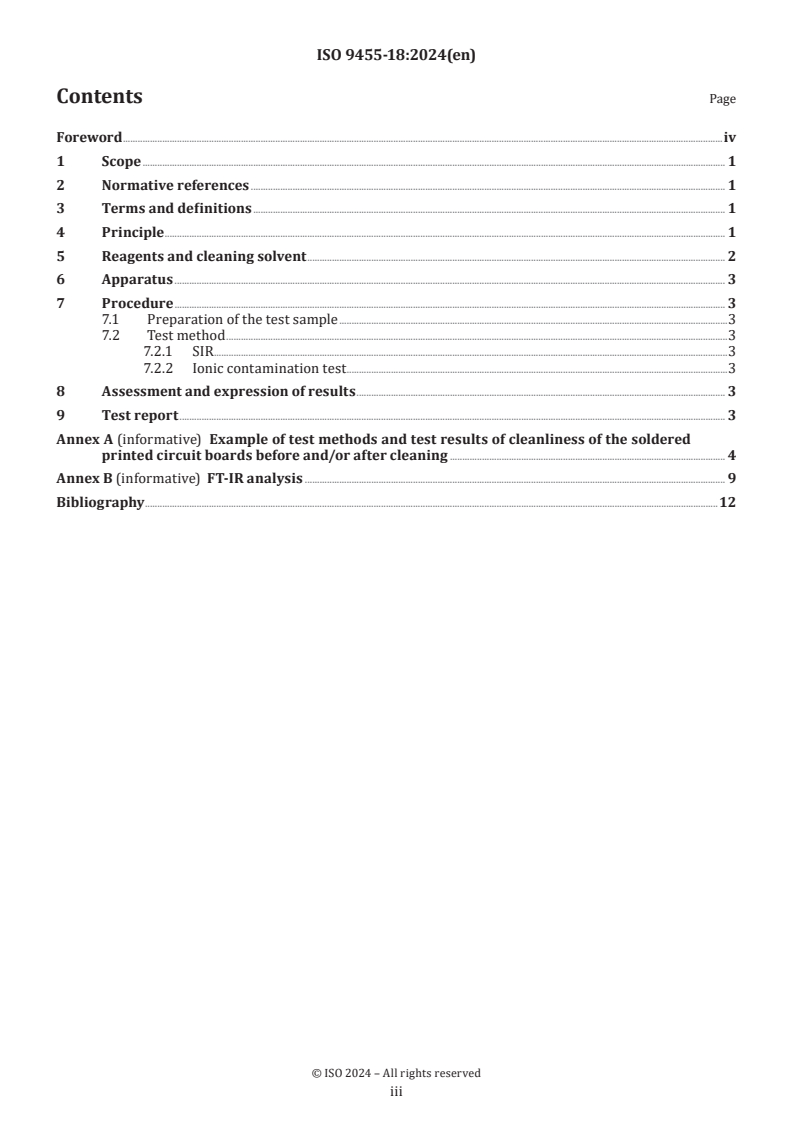 ISO 9455-18:2024 - Soft soldering fluxes — Test methods — Part 18: Cleanliness of soldered printed circuit assemblies before and/or after cleaning
Released:16. 08. 2024