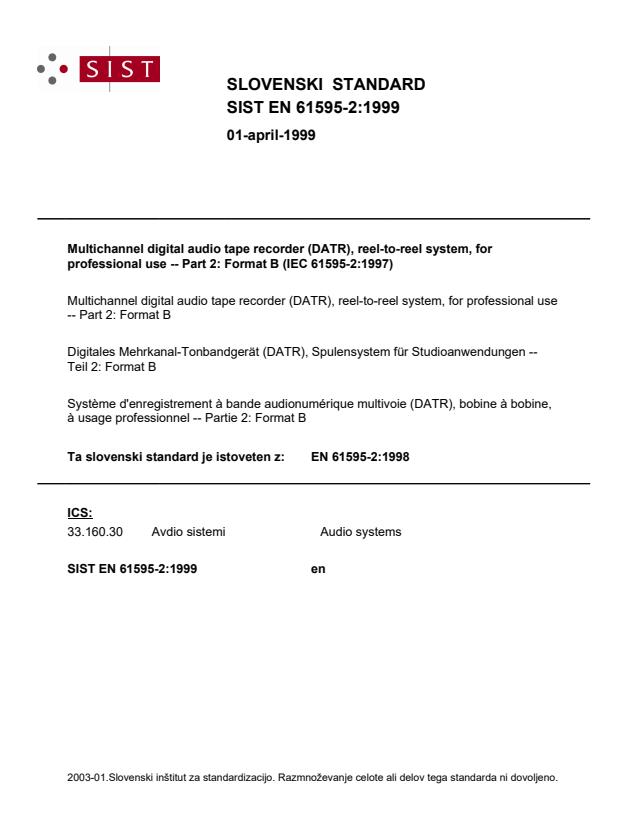 EN 61595-2:1999