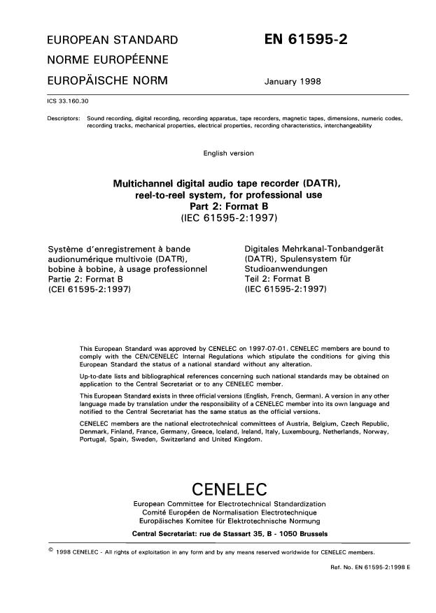 EN 61595-2:1999