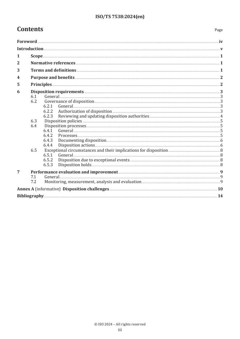 ISO/TS 7538:2024 - Functional requirements for disposition of records
Released:21. 08. 2024