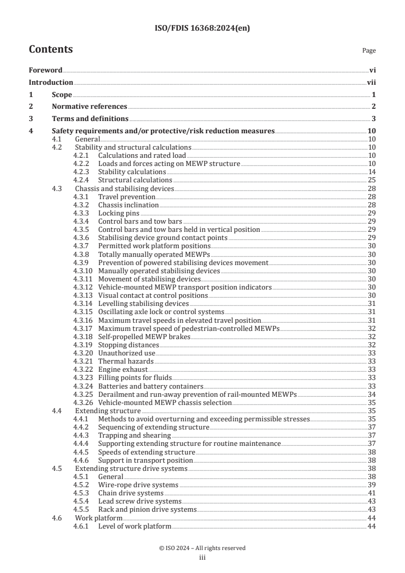 ISO/FDIS 16368 - Mobile elevating work platforms — Design, calculations, safety requirements and test methods
Released:6. 05. 2024