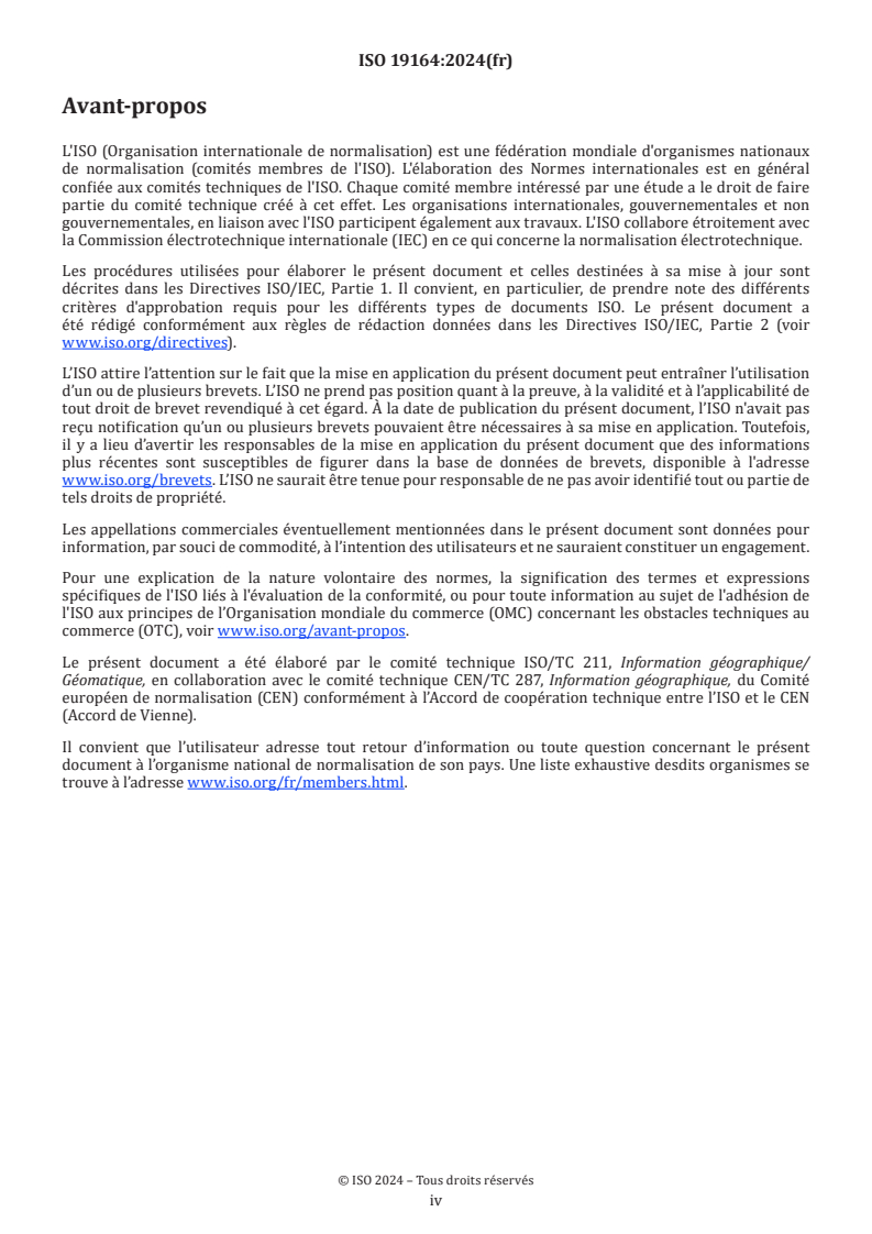 ISO 19164:2024 ISO 19164:2024 - Information géographique — Modèle d'entités intérieures
Released:19. 08. 2024 - Page 4 preview