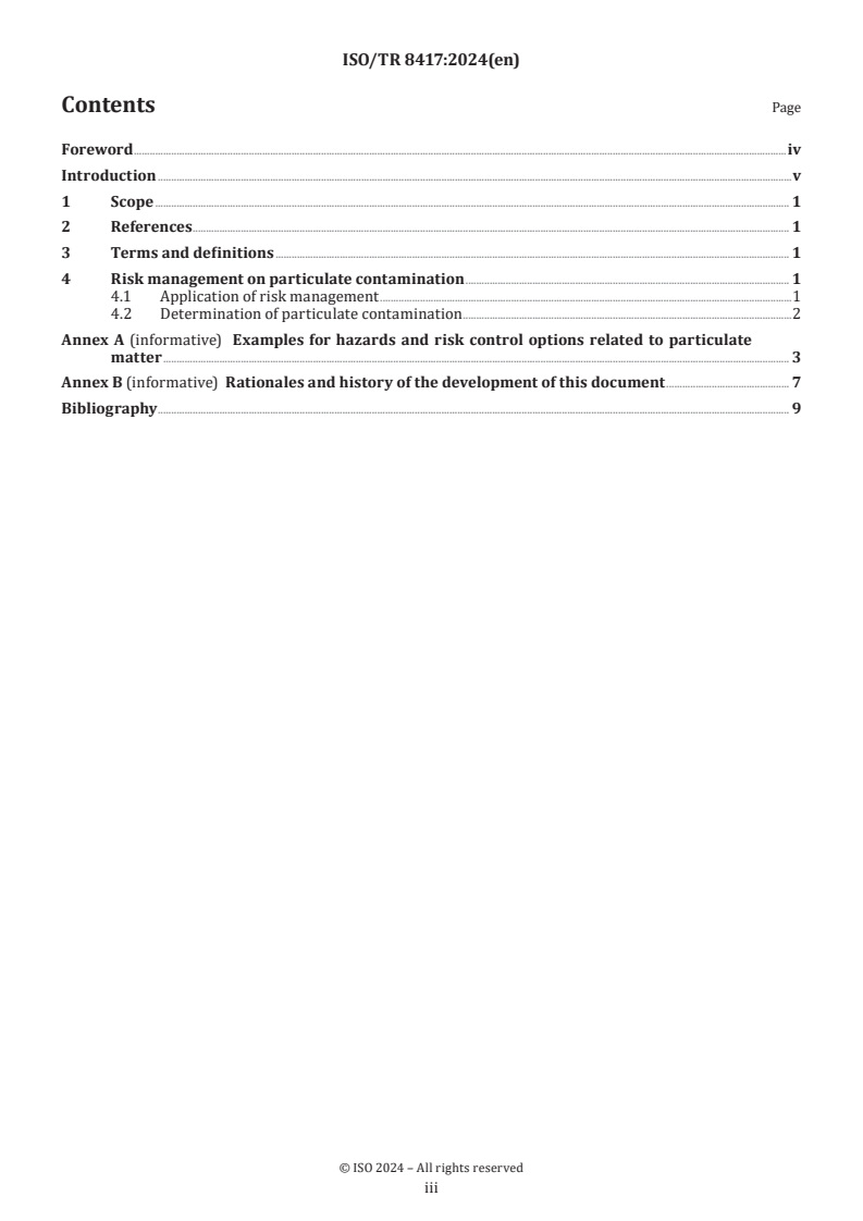 ISO/TR 8417:2024 - Risk management of particulate contamination for devices with intravascular access
Released:3. 10. 2024