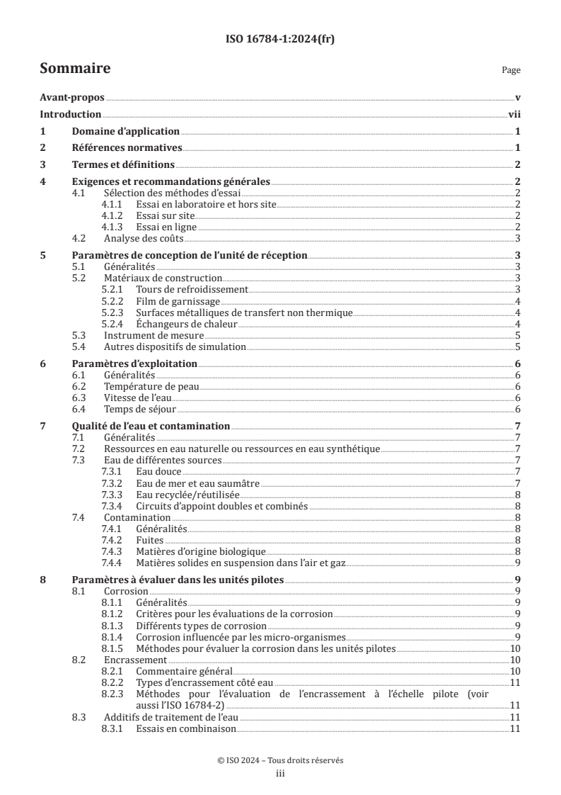 ISO 16784-1:2024 - Corrosion des métaux et alliages — Corrosion et encrassement des circuits de refroidissement à eau industriels — Partie 1: Lignes directrices et exigences pour l'évaluation pilote des additifs anti-corrosion et anti-encrassement pour circuits de refroidissement à eau à recirculation ouverts
Released:12/6/2024