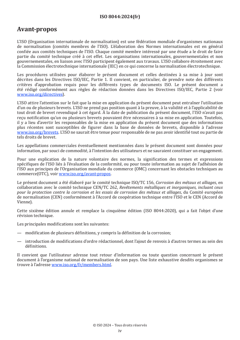 ISO 8044:2024 ISO 8044:2024 - Corrosion des métaux et alliages — Vocabulaire
Released:12/17/2024 - Page 4 preview