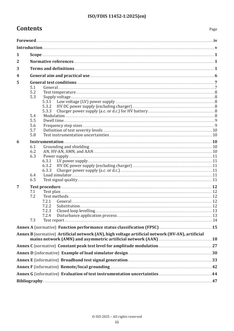 ISO/FDIS 11452-1 - Road vehicles — Component test methods for electrical disturbances from narrowband radiated electromagnetic energy — Part 1: General principles and terminology
Released:24. 01. 2025