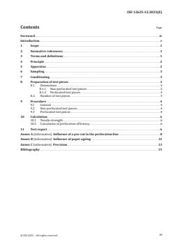 ISO 12625-12:2023 ISO 12625-12:2023 - Tissue paper and tissue products — Part 12: Determination of tensile strength of perforated lines and calculation of perforation efficiency
Released:3. 05. 2023 - Page 3 preview