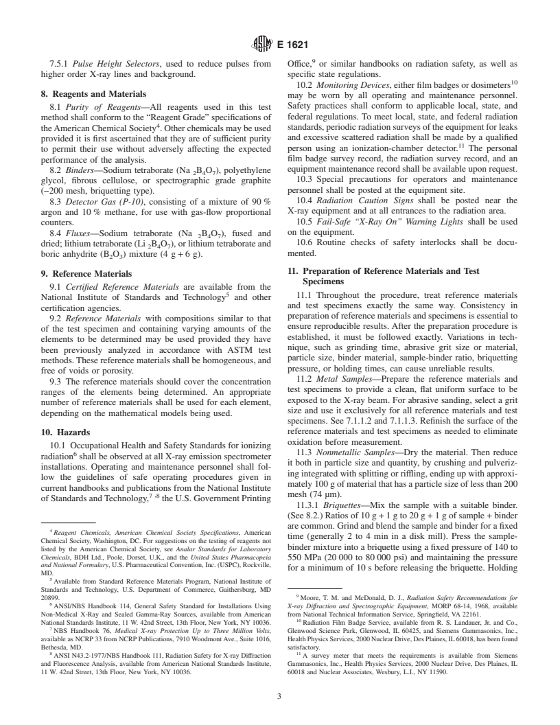 ASTM E1621-94(1999) - Standard Guide for X-Ray Emission Spectrometric Analysis