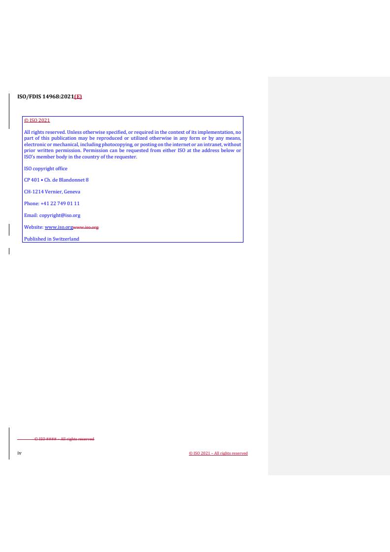 ISO 14968:2022 REDLINE ISO 14968:2022 - Paper and board — Cut-size office paper — Measurement of curl in a pack of sheets
Released:9/8/2021 - Page 4 preview