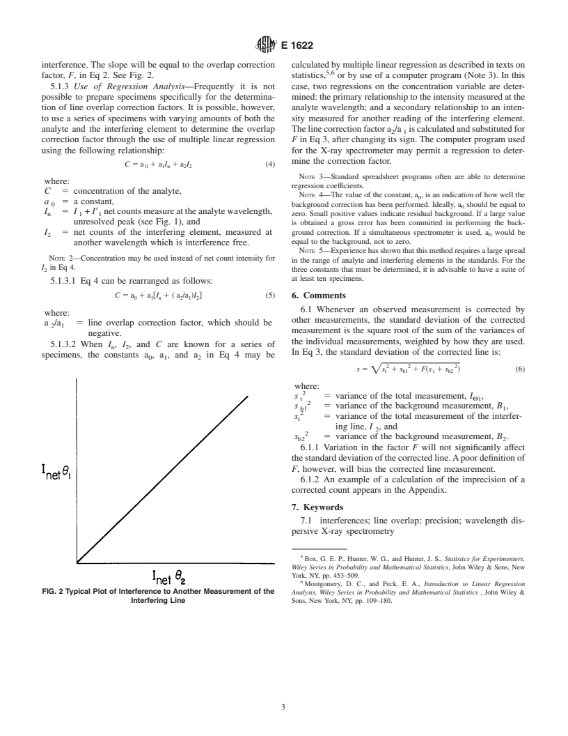 ASTM E1622-94(1999)e1 - Standard Practice for Correction of Spectral Line Overlap in Wavelength-Dispersive X-Ray Spectrometry (Withdrawn 2006)