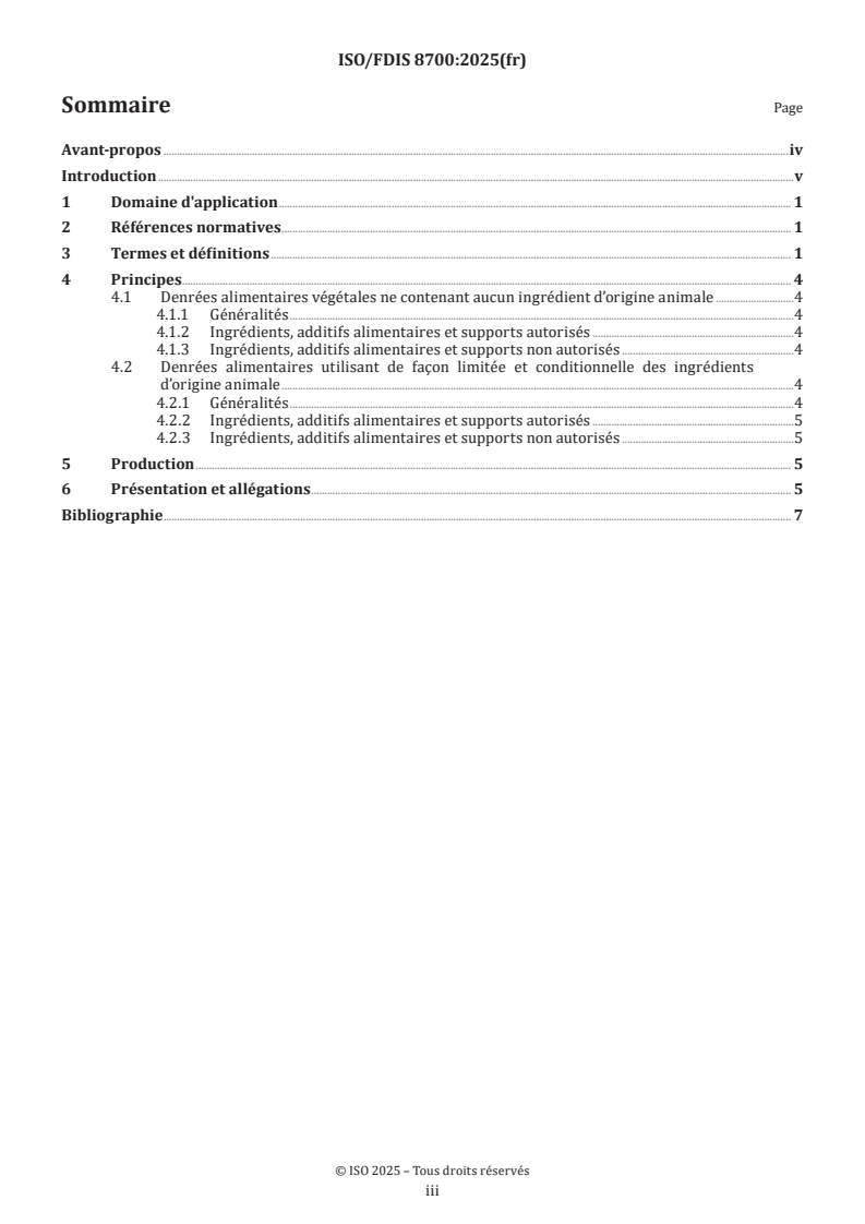 ISO/FDIS 8700 - Denrées alimentaires végétales et ingrédients végétaux des denrées alimentaires — Définitions et critères techniques pour l'étiquetage et les allégations
Released:30. 04. 2025