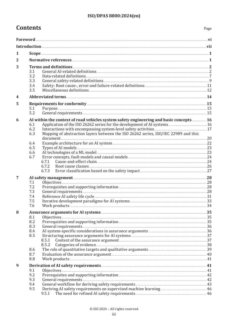 ISO/DPAS 8800 - Road vehicles — Safety and artificial intelligence
Released:7. 08. 2024