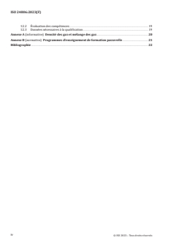 ISO 24806:2023 ISO 24806:2023 - Services relatifs à la plongée de loisirs — Exigences concernant la formation des plongeurs à l’utilisation des recycleurs — Plongée avec décompression jusqu’à 60 m
Released:9/20/2023 - Page 4 preview