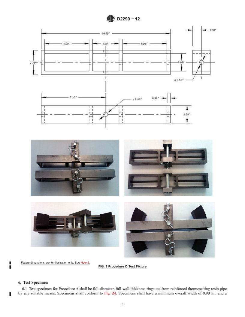 REDLINE ASTM D2290-12 - Standard Test Method for Apparent Hoop Tensile Strength of Plastic or Reinforced Plastic Pipe