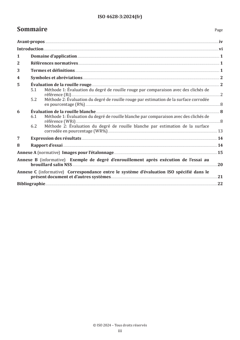 ISO 4628-3:2024 - Peintures et vernis — Évaluation de la quantité et de la dimension des défauts, et de l’intensité des changements uniformes d’aspect — Partie 3: Évaluation du degré d’enrouillement
Released:11/13/2024