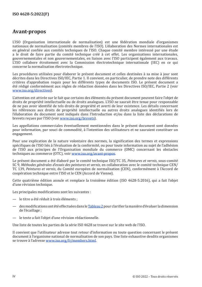 ISO 4628-5:2022 ISO 4628-5:2022 - Paints and varnishes — Evaluation of quantity and size of defects, and of intensity of uniform changes in appearance — Part 5: Assessment of degree of flaking
Released:11. 11. 2022 - Page 4 preview