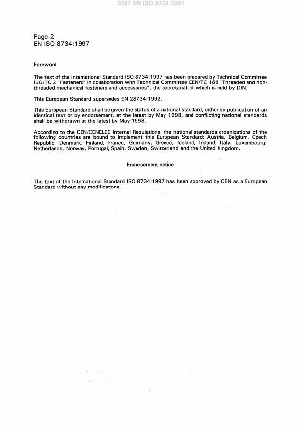 EN ISO 8734:1997 EN ISO 8734:2001 - Page 4 preview